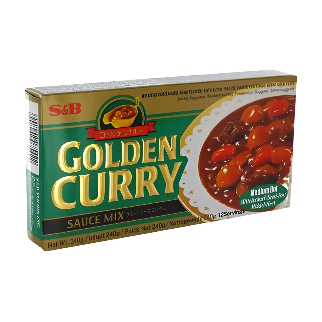 S&B  Curry Sauce Mix Medium Hot 220g